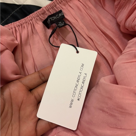 Pepper Open Back Ruffle Babydoll Mini Dress NWT Size Medium - Picture 10 of 11